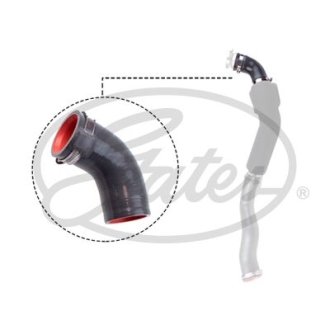 PRZEWOD POWIETRZA TURBO OPEL MOVANO 2.5 / RENAULT MASTER T28 2.5 / RENAULT MASTER T33 2.5 / RENAULT MASTER T35 2.5 SZT Gates 090917 (фото 1)