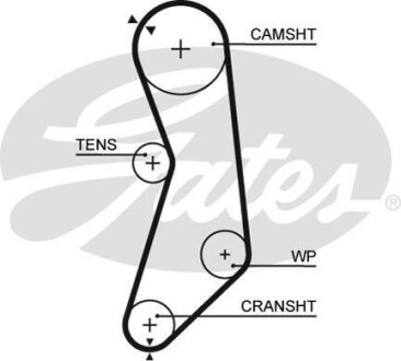 Ремінь ГРМ Gates 5319