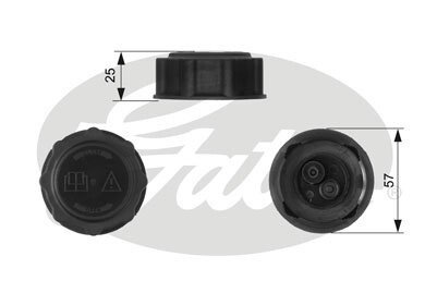 Крышка радиатора Gates RC233