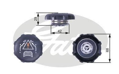 Кришка бачка системи охолодження Gates RC239