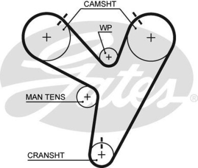 Ремінь ГРМ Gates T279