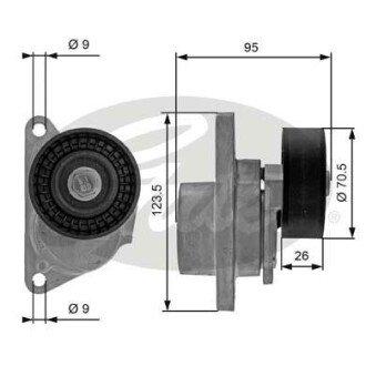 Шкив натяжной Gates T38190