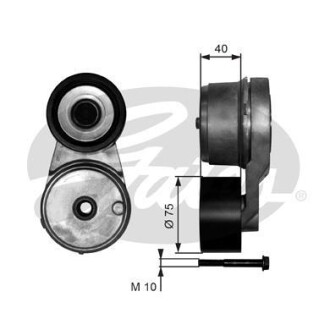 Натяжной ролик, поликлиновой ремень Gates T38541