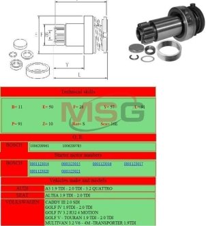 Бендикс стартера GHIBAUDI MARIO 2356