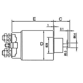 Втягуюче реле стартера GHIBAUDI MARIO E8111