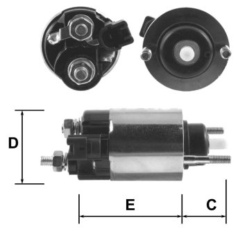 Втягуюче реле стартера GHIBAUDI MARIO E9032