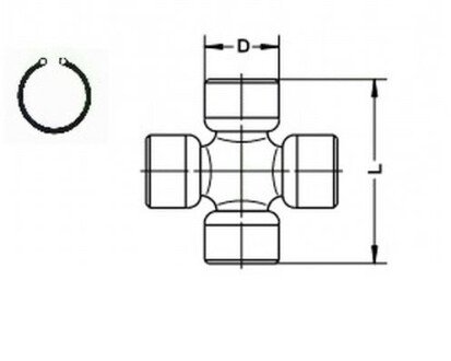 Крестовина GKN (Lobro) U139