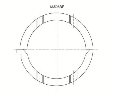 Опора колінвалу Glyco A208/2 STD