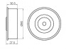 Ролик натяжний, клинового ременя GMB GT10321 (фото 5)