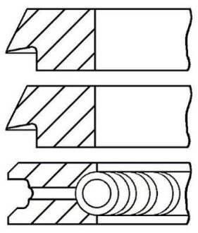 Комплект поршневых колец GOETZE 08-325400-00