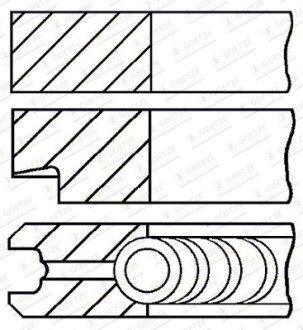 Pistonring GOETZE 0878470000 (фото 1)