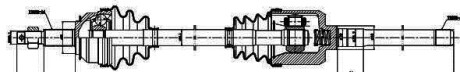 Привідний вал GSP 209015 (фото 1)