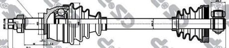 Привідний вал GSP 217082