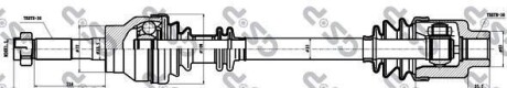 Піввісь ліва/права MB100 D 88-96 L:730.0/A:30/K:30 GSP 235010