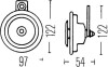 Звуковой сигнал HELLA 3AL002952841 (фото 2)