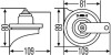 Звуковой сигнал HELLA 3FG007424001 (фото 2)