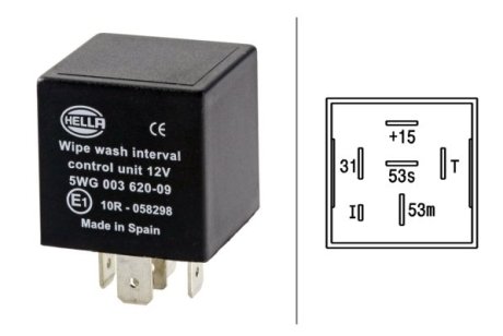 Реле склоочищувача HELLA 5WG003620091