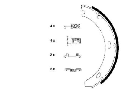 Комплект тормозных колодок HELLA 8DA 355 050-301