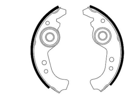 Комплект тормозных колодок HELLA 8DB 355 000-091