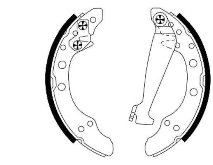 Комплект тормозных колодок HELLA 8DB355001-311