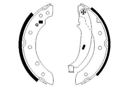 Комплект тормозных колодок HELLA 8DB 355 001-571