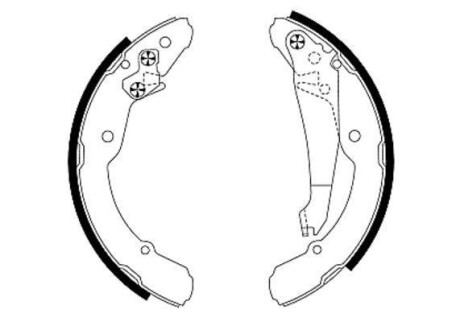 Комплект тормозных колодок HELLA 8DB355001691