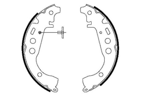 Комплект тормозных колодок HELLA 8DB 355 001-771