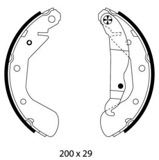 Комплект тормозных колодок HELLA 8DB 355 002-461