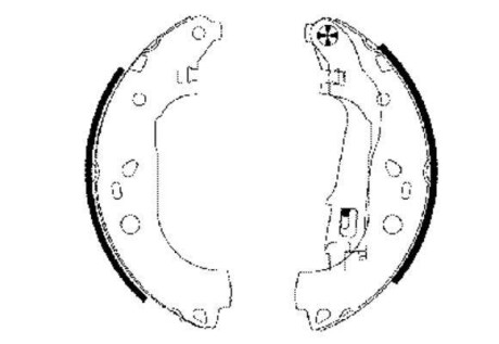 Комплект тормозных колодок HELLA 8DB355002-781