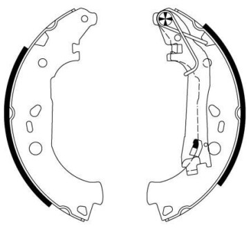 Комплект тормозных колодок HELLA 8DB 355 003-051