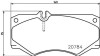 Комплект тормозных колодок, дисковый механизм HELLA 8DB355006061 (фото 2)