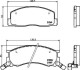 Комплект тормозных колодок, дисковый механизм HELLA 8DB 355 006-451 (фото 2)