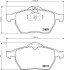 Комплект тормозных колодок, дисковый механизм HELLA 8DB355007771 (фото 2)