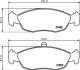 Гальмівні колодки, дискове гальмо (набір) HELLA 8DB355008291 (фото 2)