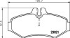 Комплект тормозных колодок, дисковый механизм HELLA 8DB355008651 (фото 2)