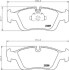 Комплект тормозных колодок, дисковый механизм HELLA 8DB355008-741 (фото 2)