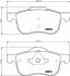 Комплект тормозных колодок, дисковый механизм HELLA 8DB355008851 (фото 2)