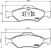 Комплект тормозных колодок, дисковый механизм HELLA 8DB355008891 (фото 2)