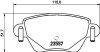 Комплект тормозных колодок, дисковый механизм HELLA 8DB355009081 (фото 2)