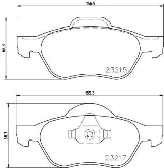 Гальмівні колодки, дискове гальмо (набір) HELLA 8DB355009-091