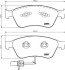 Комплект тормозных колодок, дисковый механизм HELLA 8DB 355 009-211 (фото 2)