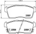 Комплект тормозных колодок, дисковый механизм HELLA 8DB355009631 (фото 2)