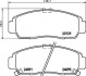 Комплект тормозных колодок, дисковый механизм HELLA 8DB355009771 (фото 2)