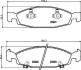 Комплект тормозных колодок, дисковый механизм HELLA 8DB355009881 (фото 2)