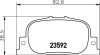 Гальмівні колодки, дискове гальмо (набір) HELLA 8DB355010001 (фото 2)