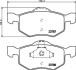 Комплект тормозных колодок, дисковый механизм HELLA 8DB355010141 (фото 2)