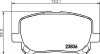 Комплект тормозных колодок, дисковый механизм HELLA 8DB355010221 (фото 2)