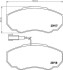 Комплект тормозных колодок, дисковый механизм HELLA 8DB355010391 (фото 1)