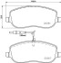 Комплект тормозных колодок, дисковый механизм HELLA 8DB355010501 (фото 2)