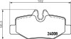 Комплект тормозных колодок, дисковый механизм HELLA 8DB355010661 (фото 2)